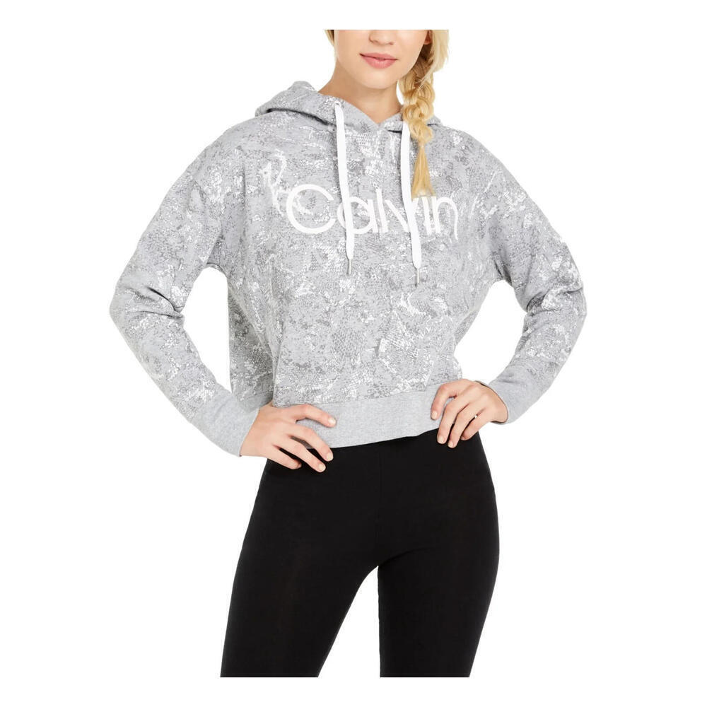 Calvin Klein Performance Women's Cobra-Print Fleece Hoodie M